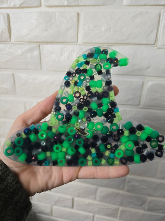 Green Witch's Hat Pick Pad: Emerald Enchantment